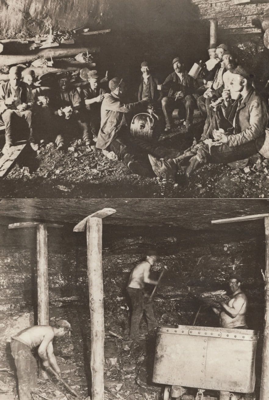 Doncaster Colliery Yorkshire Mining Glass Lantern Slides 2 Postcard s