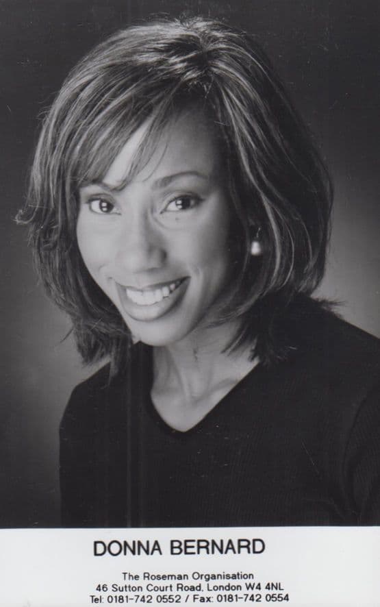 Donna Bernard Jamaican TV Newsreader News Television Early Hand Signed Photo