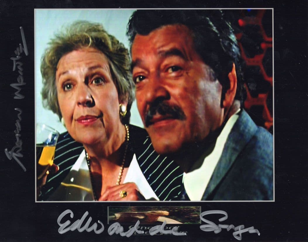 Doreen Mantle Edward De Souza MULTI 10x8 Hand Signed Photo