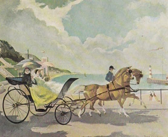 Doris Zinkeisen The Esplanade Pallas Gallery Postcard