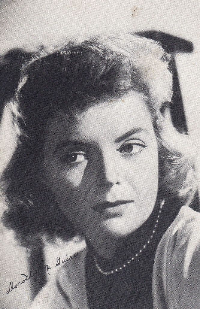 Dorothy Mcguire Vintage Pre Printed Signed Photo