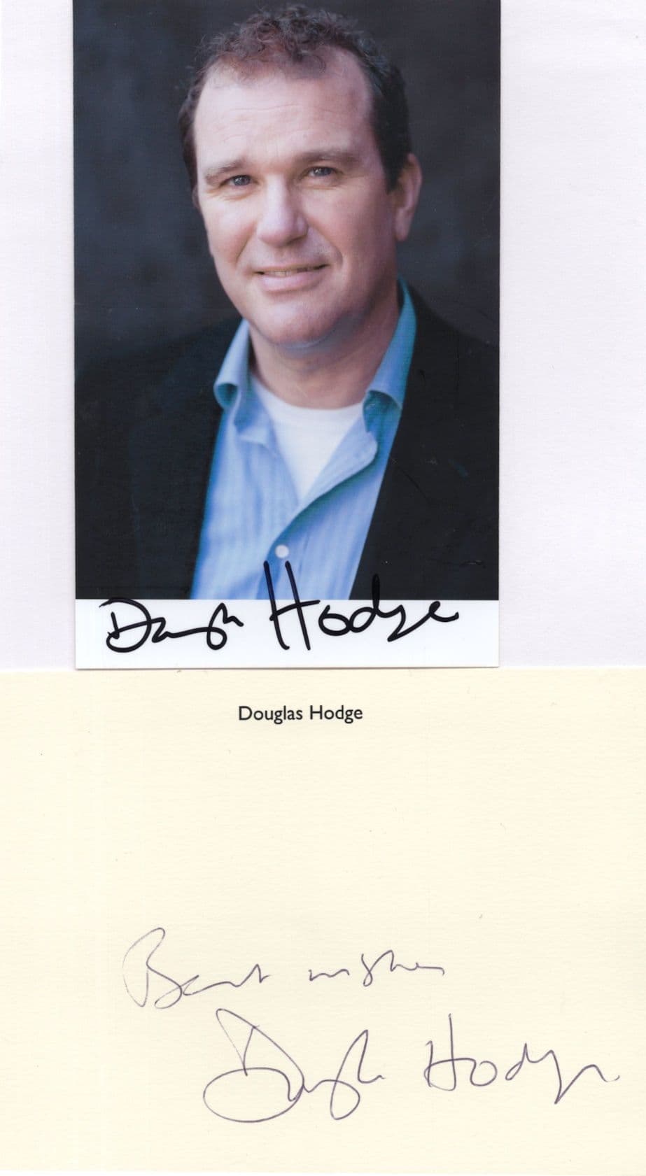 Douglas Hodge Joker Lost In Space 2x Hand Signed Photo & Autograph s
