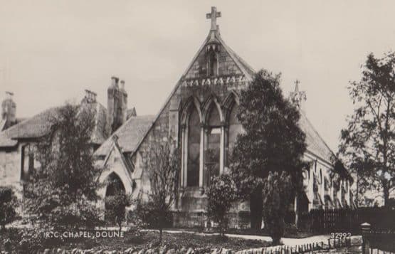 Doune Church Chapel Stirling Scottish Vintage Real Photo Postcar