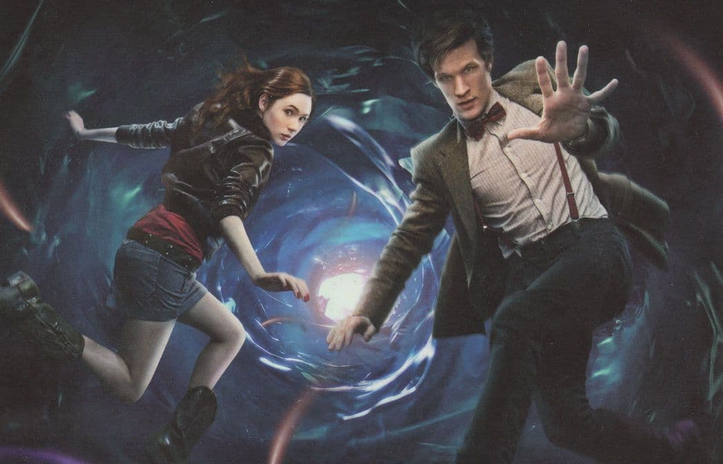 Dr Who Amy Pond Partners In Time & Space Advertising Postcard
