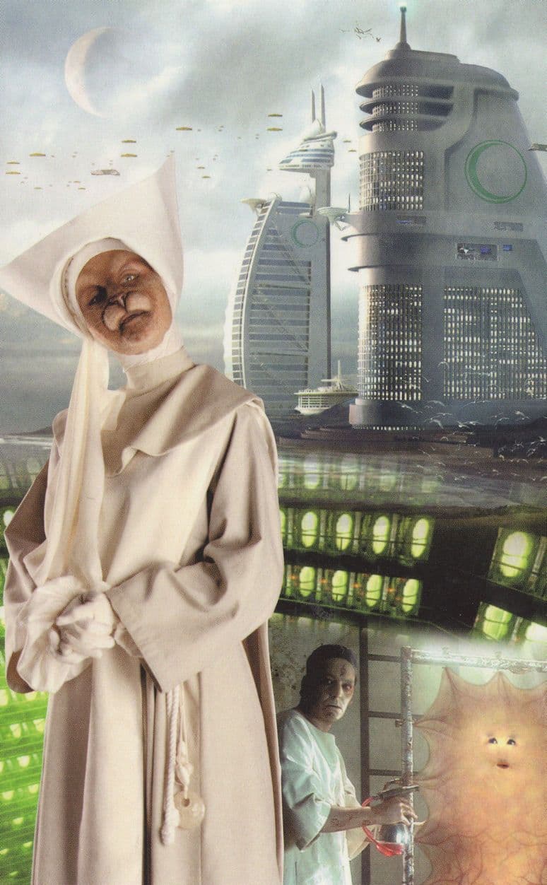 Dr Who New Earth Cassandra Paper Thin Enemy TV Show Postcard