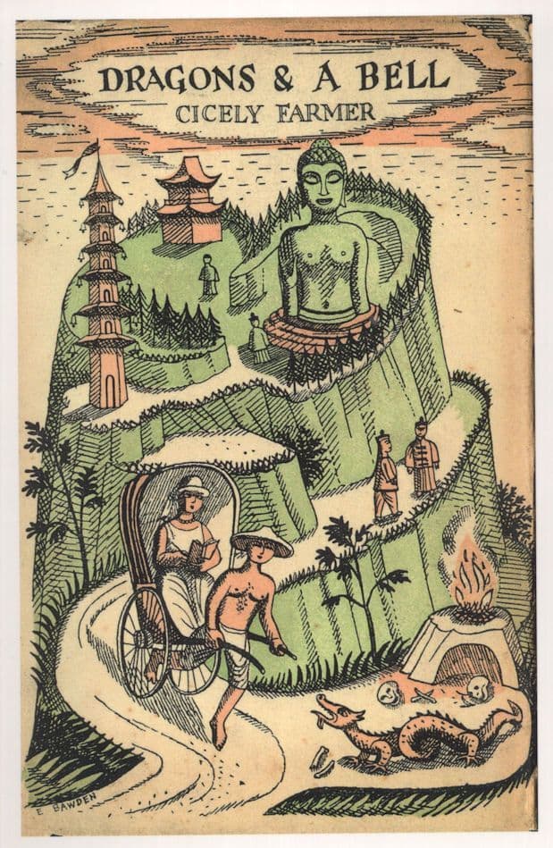 Dragons And A Bell Cicely Farmer 1931 Book Postcard