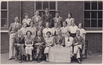 Drama Class Dramatic Society Norfolk Quadrangle 15x Hand Signed RPC Postcard