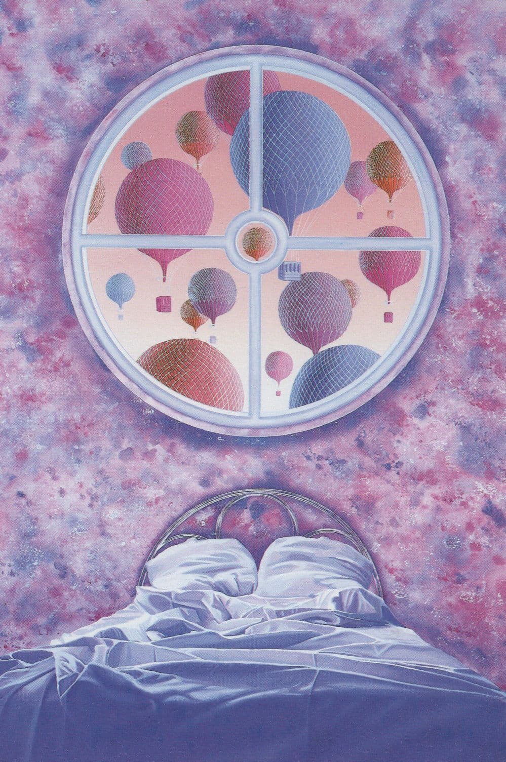 Dream Of Hot Air Balloon s Lucid Dreaming Rare Painting Postcard