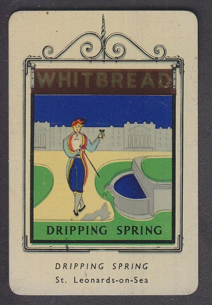 Dripping Spring St Leonards On Sea Sussex Metal Pub Sign Whitbread Ephemera