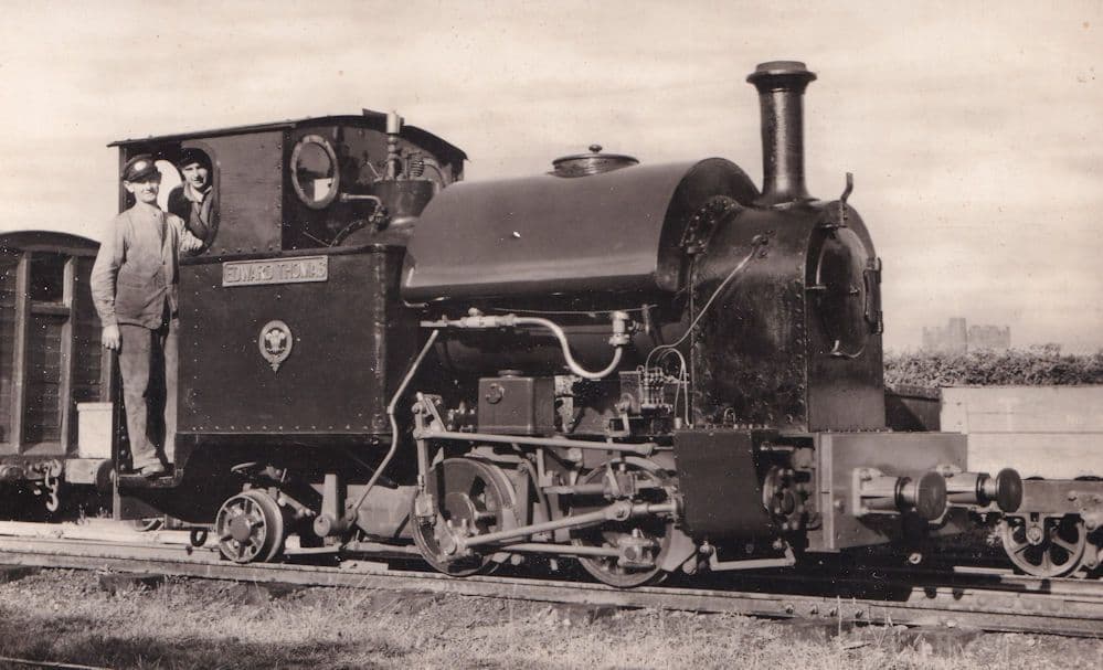 Driver & Inspector Talyllyn Edward Thomas Train Railway  Postcard
