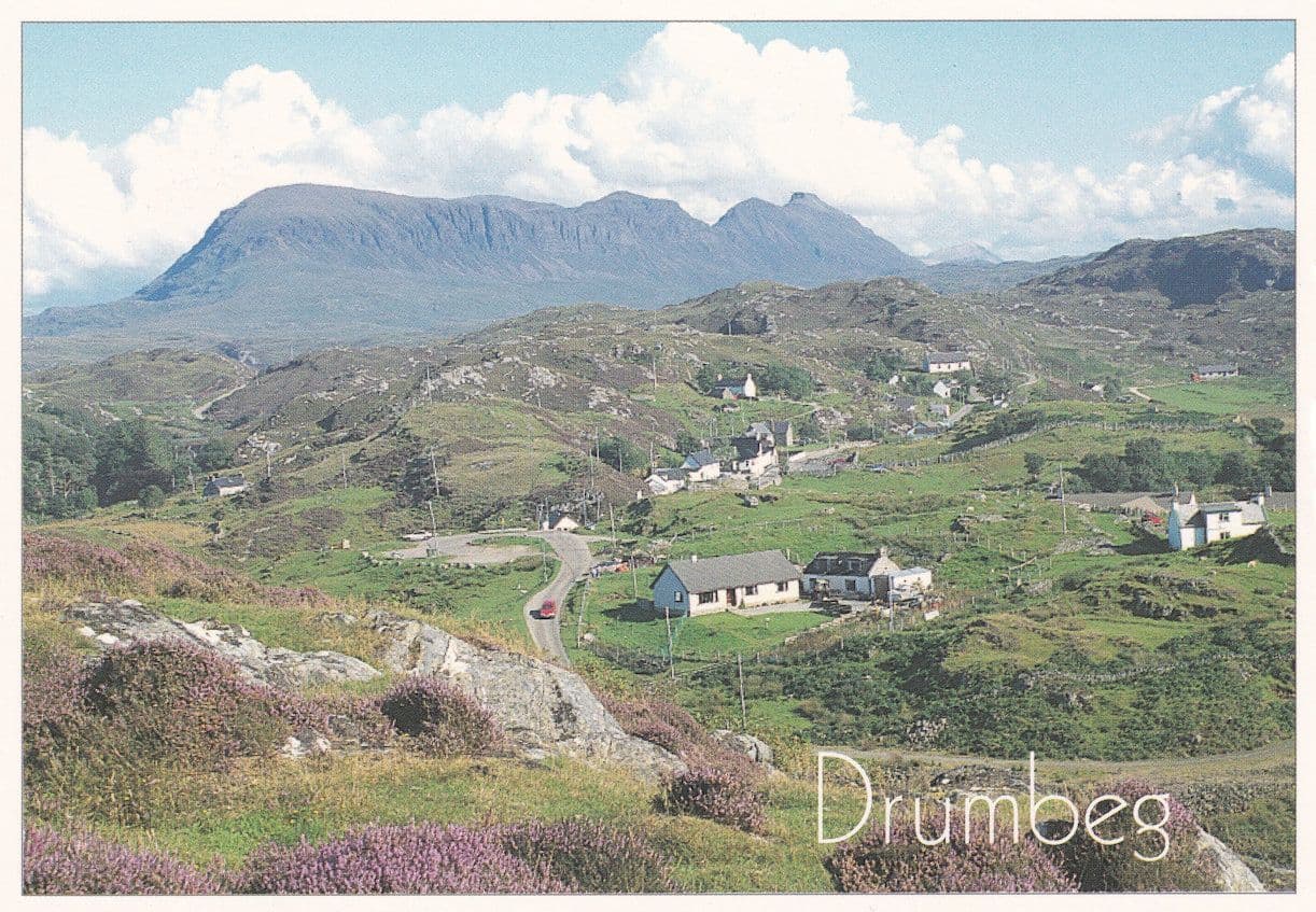 Drumbeg Sutherland Aerial Postcard