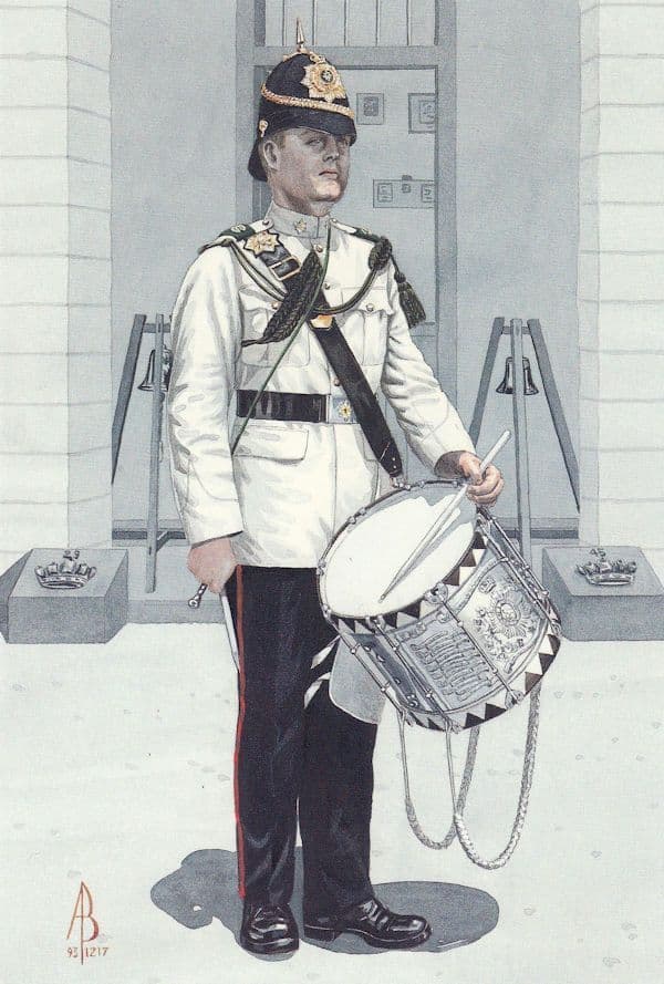 Drummer Worcester & Sherwood Foresters Regiment Postcard