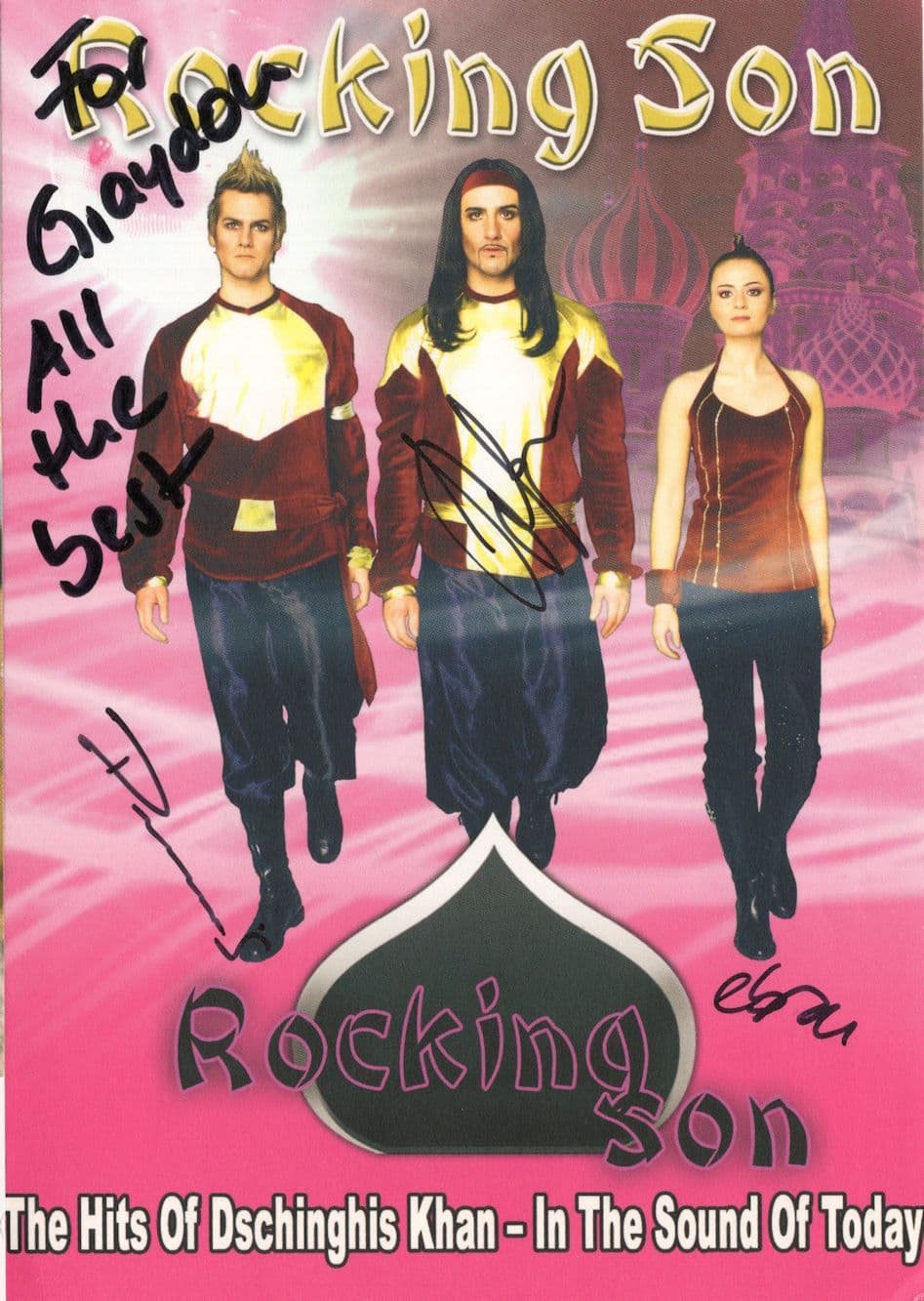 Dschinghis Khan German Pop Band MULTI Hand Signed Photo