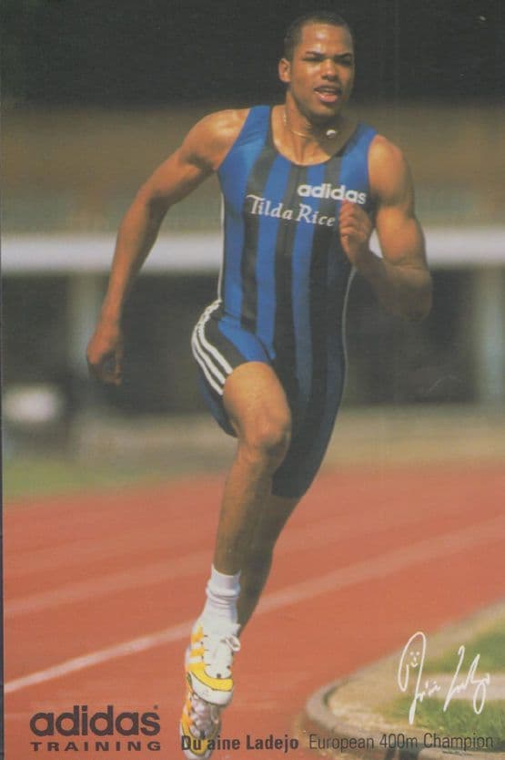 Du Aine Ladejo European Athlete Olympic Games Hand Signed Photo