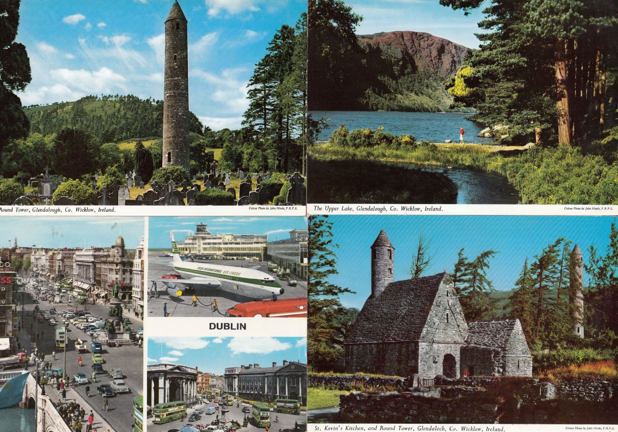 Dublin Airport County Wicklow 4x Irish Postcard s