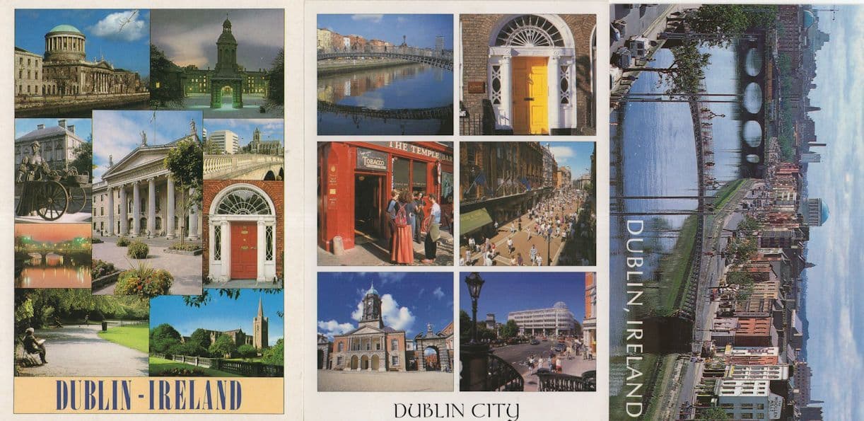 Dublin Architecture 3x Irish Postcard s