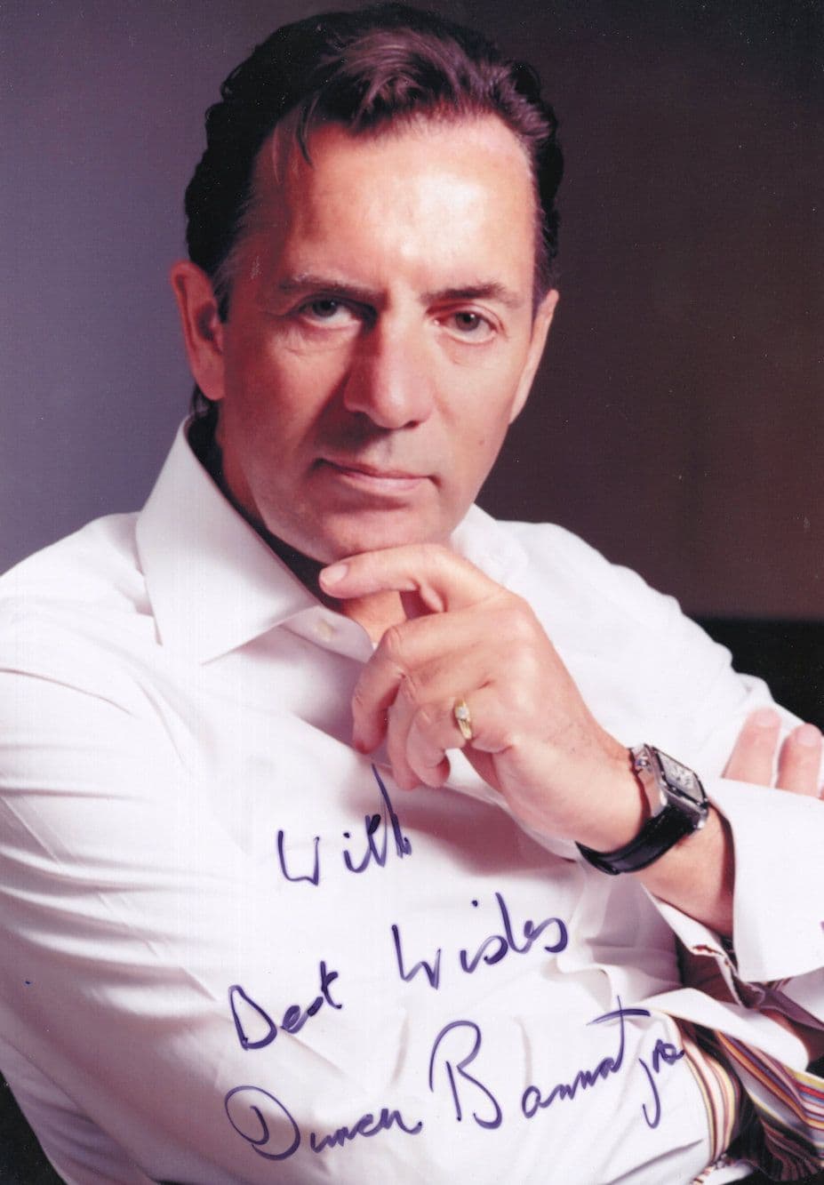 Duncan Bannatyne Dragons Den Giant 12x9 Hand Signed Photo