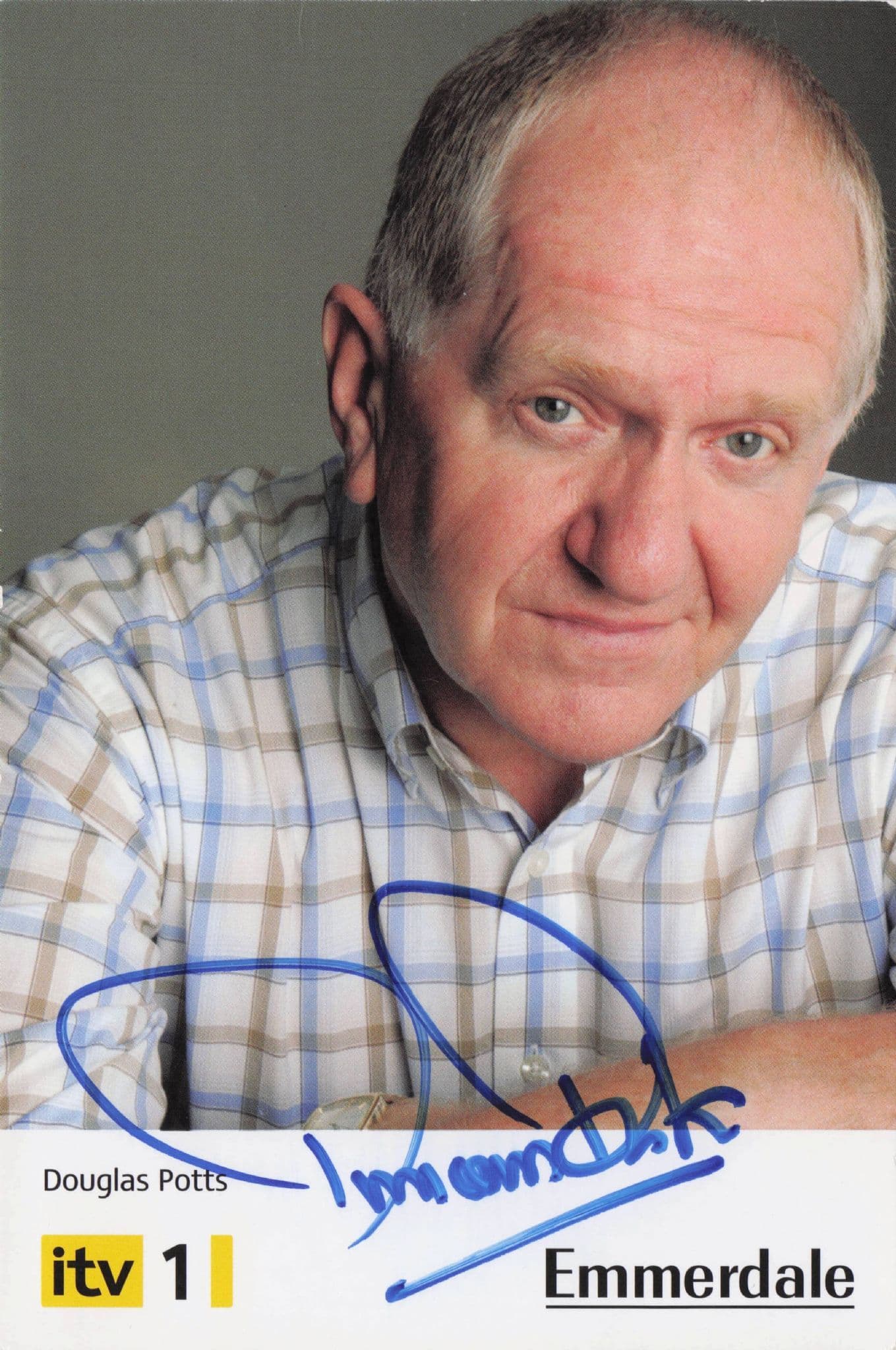 Duncan Preston as Douglas Potts Emmerdale Hand Signed Cast Photo