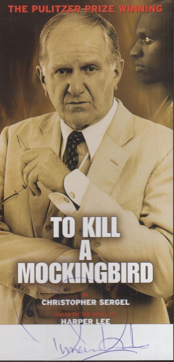 Duncan Preston Emmerdale Farm To Kill A Mockingbird Hand Signed Theatre Flyer