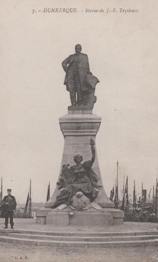 Dunkirk Dunkerque Statue De Trystam Antique Postcard