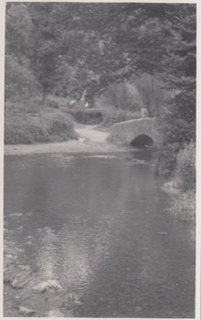 Dunston Park Bridge 1937 Real Photo Cornwall Postcard