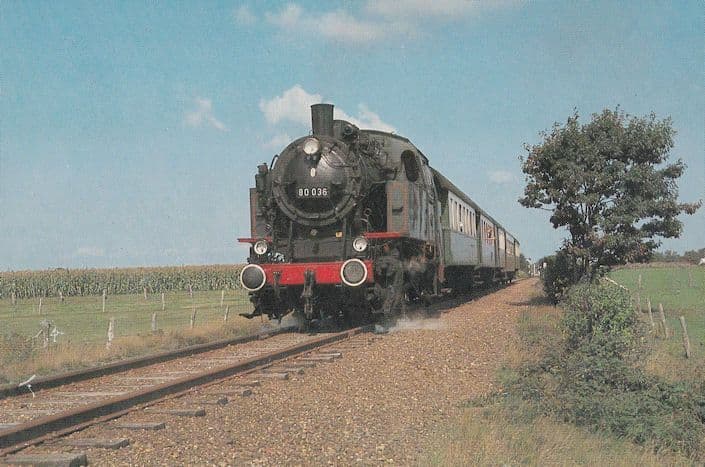 Dusseldorf Grafenberg Stoomtrein 80036 German Steam Train Postcard