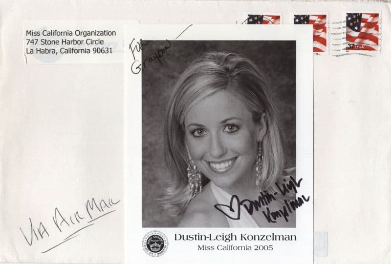 Dustin-Leigh Konzelman Miss California USA Hand Signed Photo & More