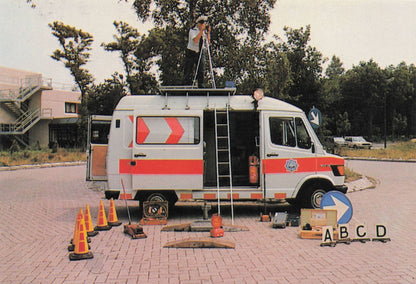 Dutch Holland Police Politie Mercedez Benz 307D Van Bus Trade Photo Card