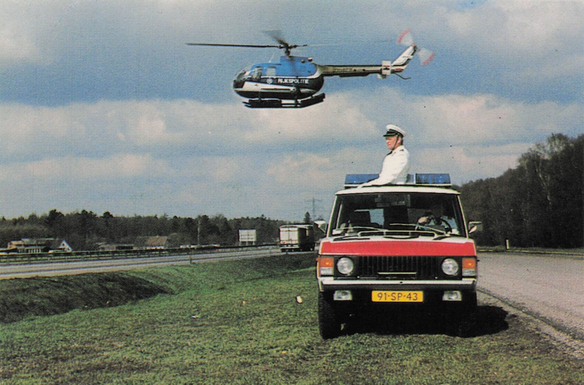 Dutch Holland Police Porsche 911 Car & Helicopter Coach Trade Photo Card