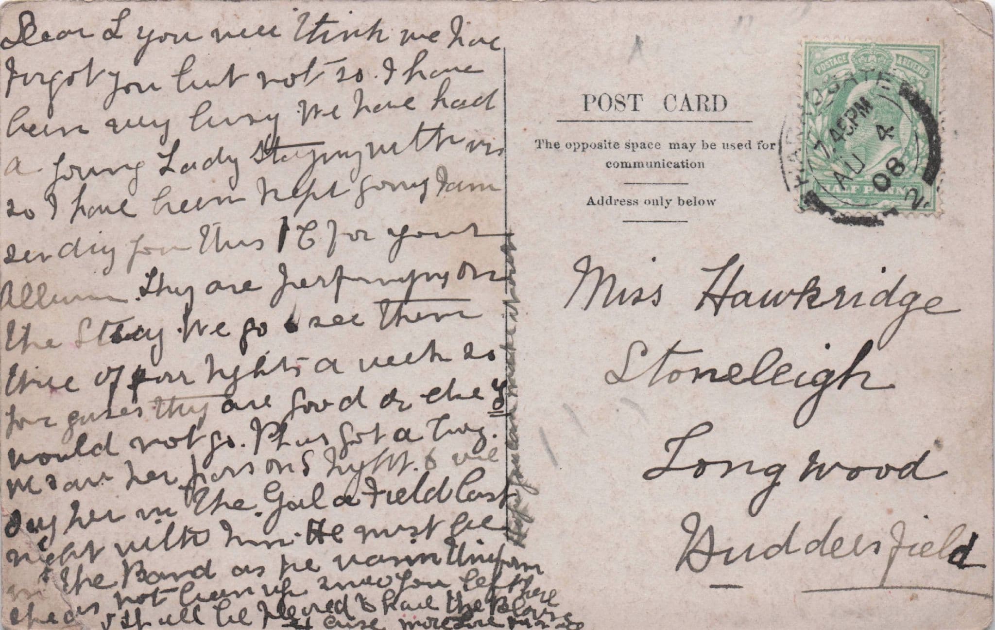 Dutch ZeeParty Entertainment Players AIF Spectator Postcard