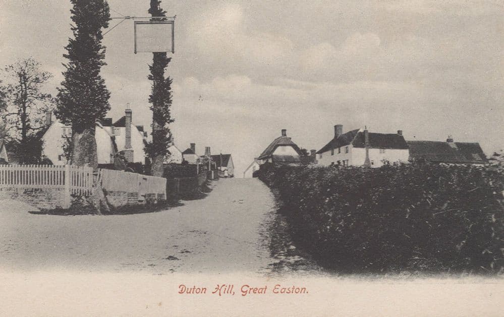 Duton Hill Great Easton Dunmow Pub Antique Postcard