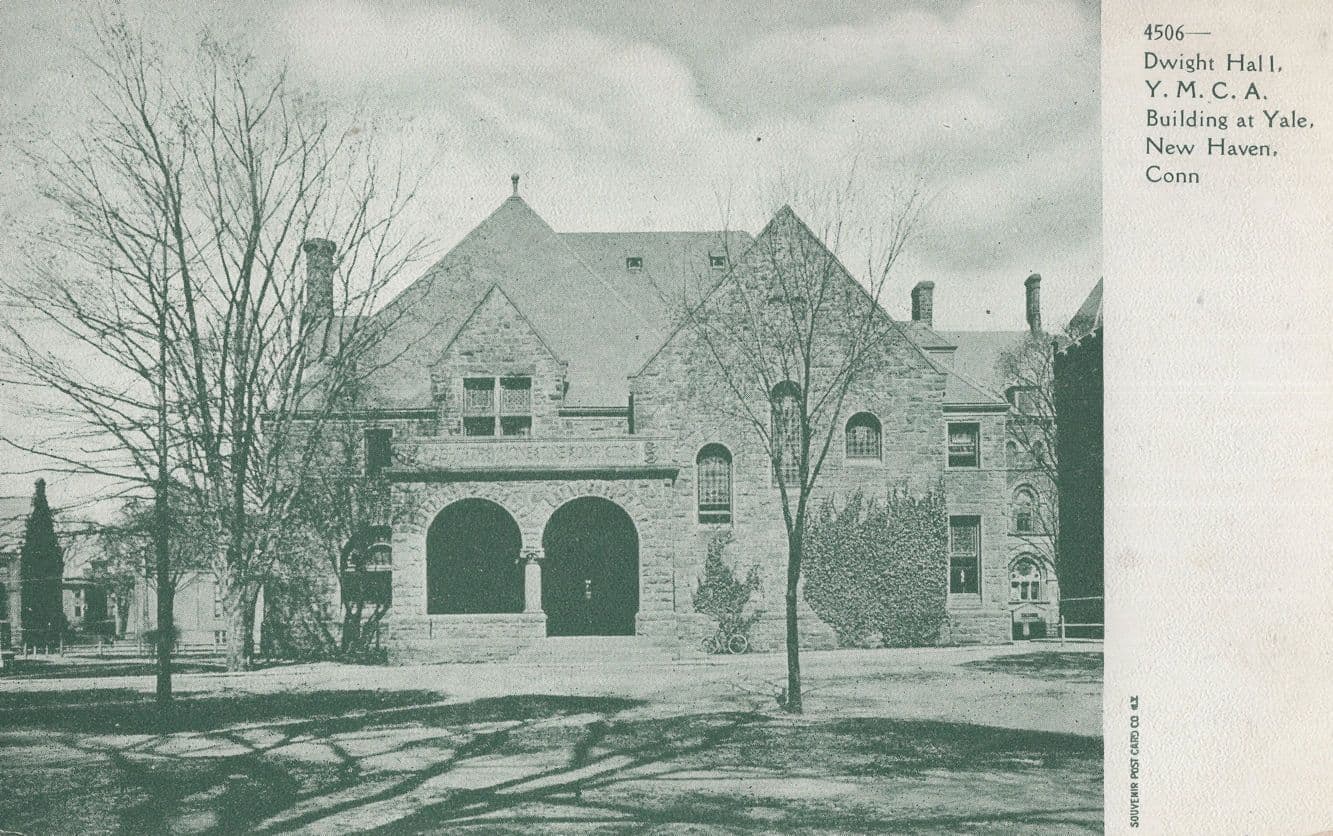 Dwight Hall YMCA Yale New Haven Connecticut USA Old Postcard