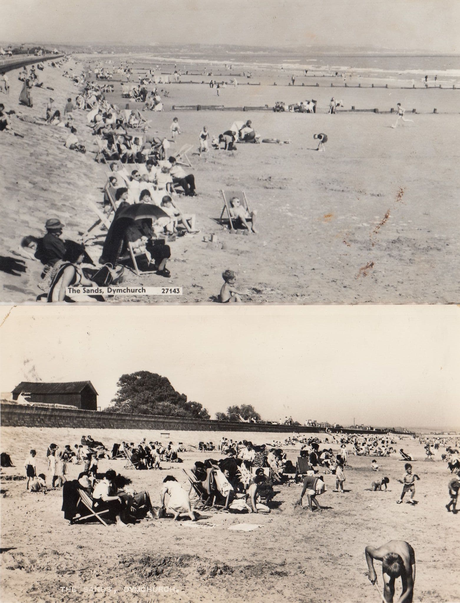 Dymchurch Building  A Sandcastle Real Photo 2x Old Postcard