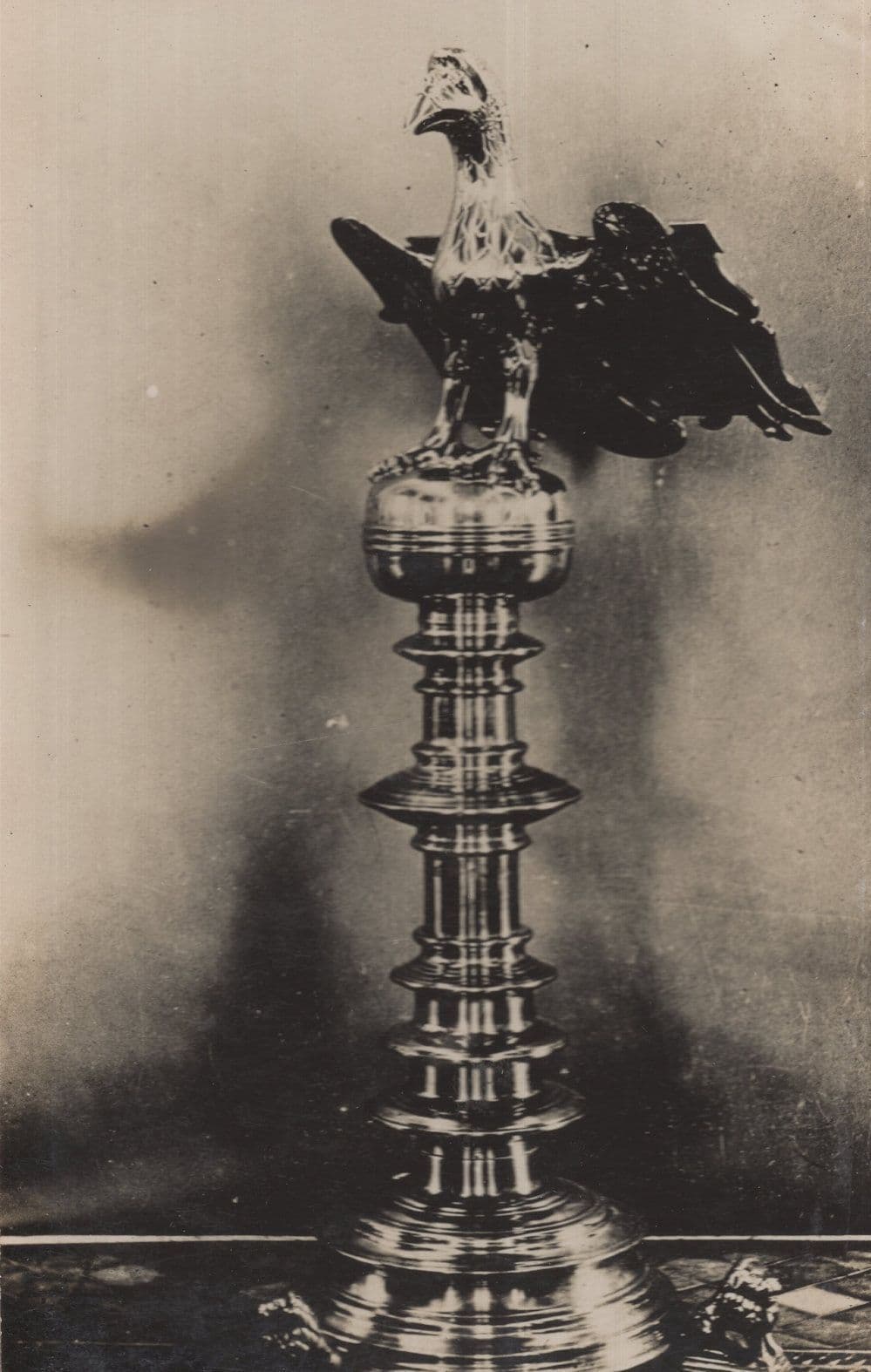 Eagle Antique Real Photo Brass Statue Ornament Holland Postcard