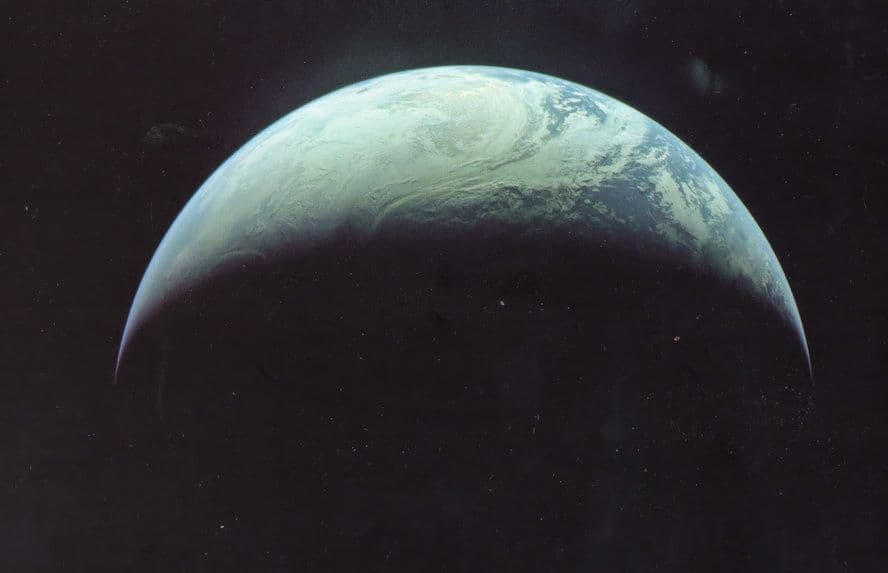 Earth From Apollo 4 Camera Mission Space Photo Saturn 5 Postcard