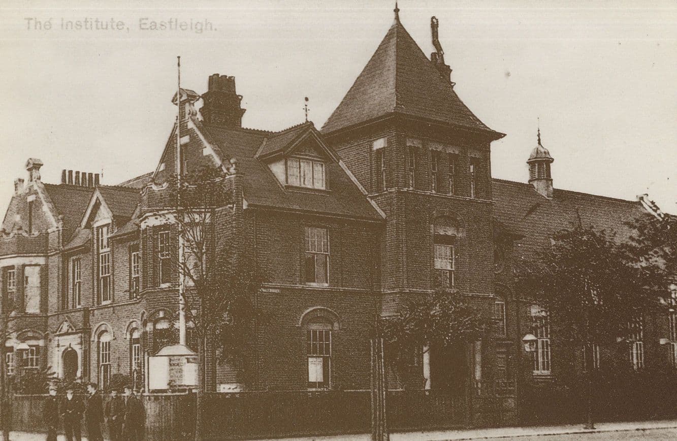 Eastleigh Railway Institute In Victorian Hampshire Postcard