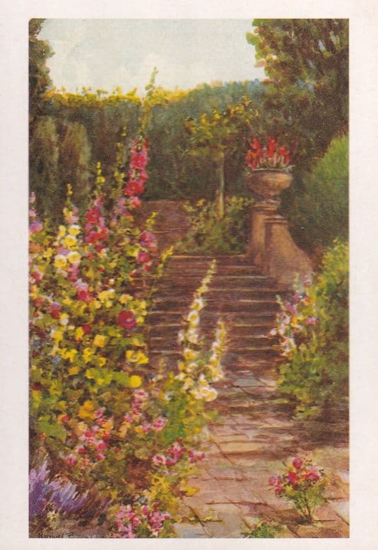 Easton Lodge Italian Garden Great Dunmow Postcard