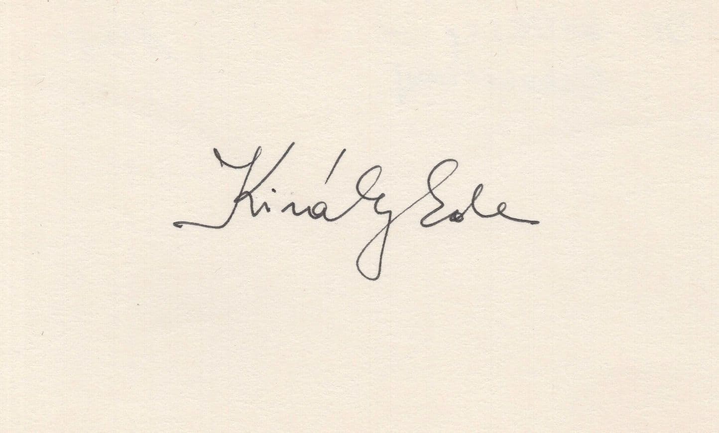 Ede Kiraly Hungarian Figure Skater Hand Signed Autograph Card