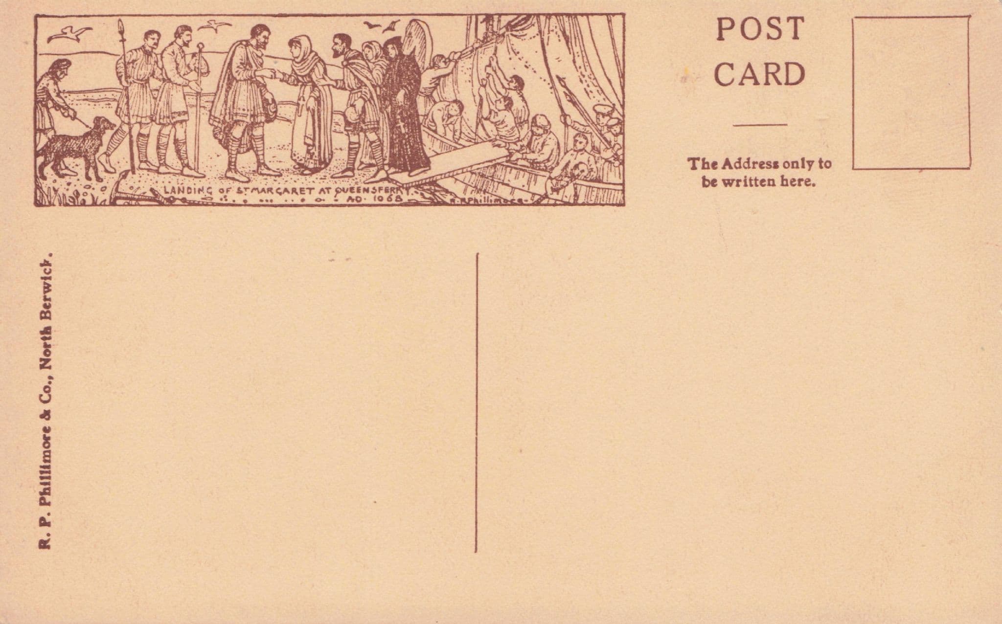 Edinburgh Castle Kirkaldy vs Morton Battle Phillimore Scottish Old Postcard