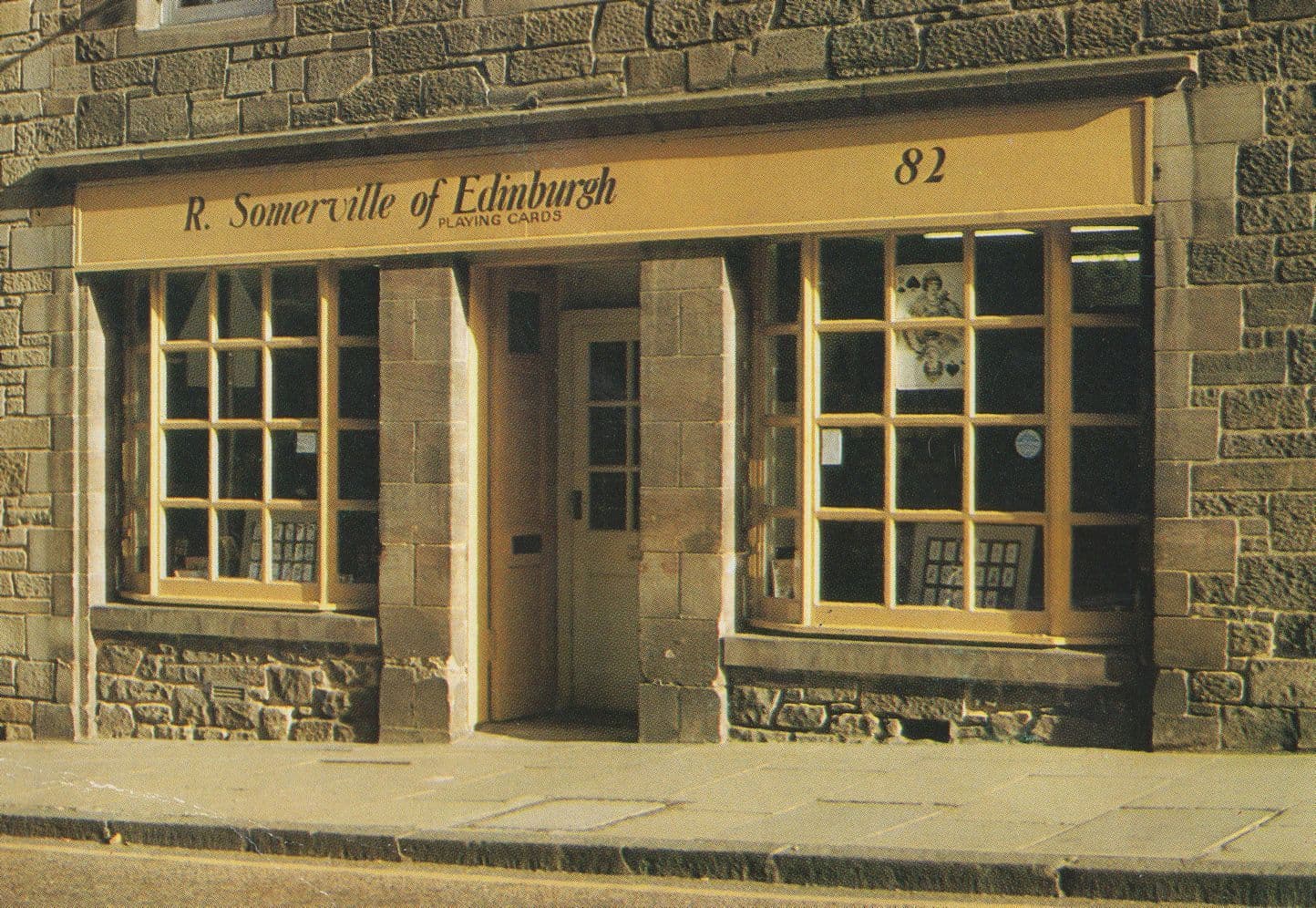 Edinburgh Scotland Playing Tarot Cards Shop 1980s Rare Postcard