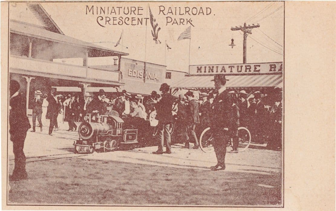 Edisonia Miniature Railroad Park USA Bicycle Fair Antique Postcard