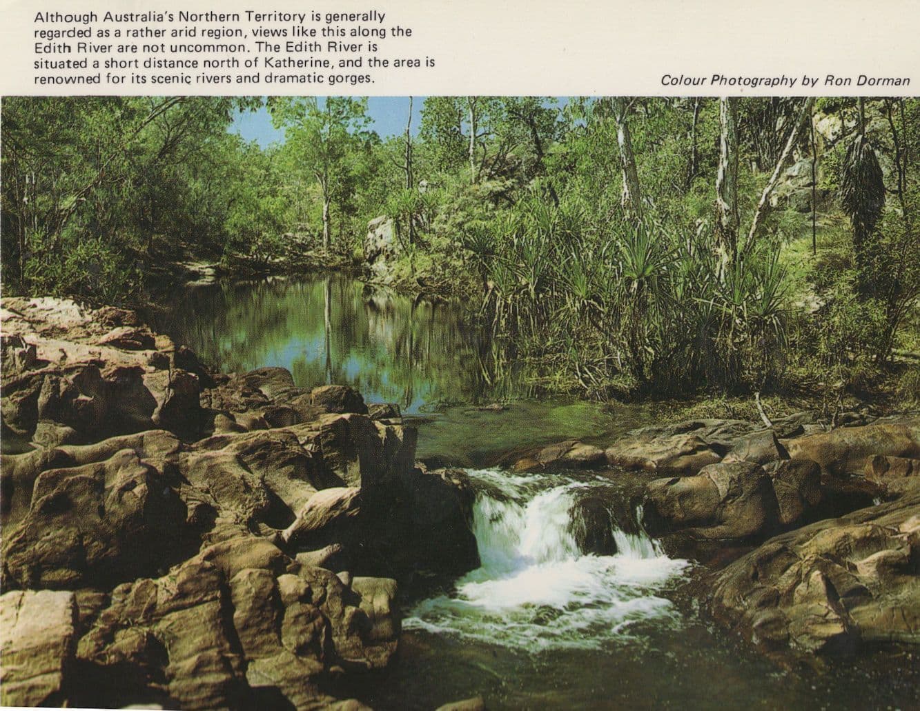 Edith River Lake Katherine Gorges Dam Australia Postcard