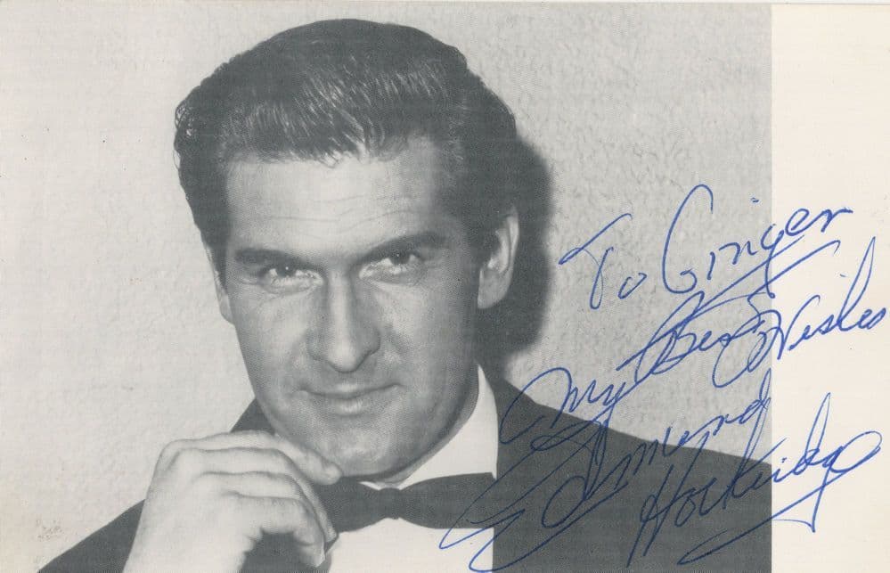 Edmund Hockridge Canadian Baritone Singer Hand Signed Photo