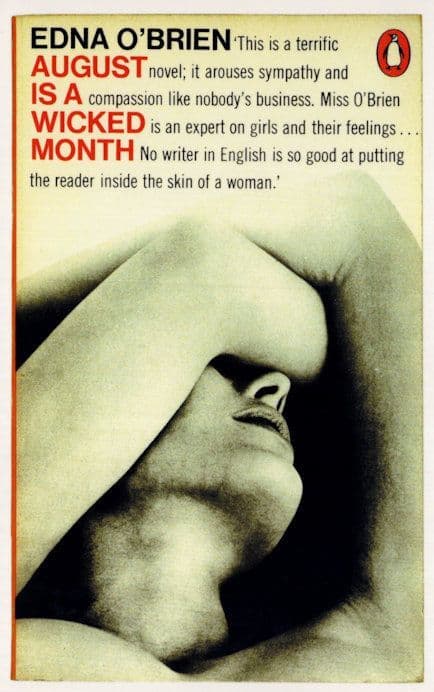 Edna O'Brien August Is A Wicked Month 1969 Book Postcard