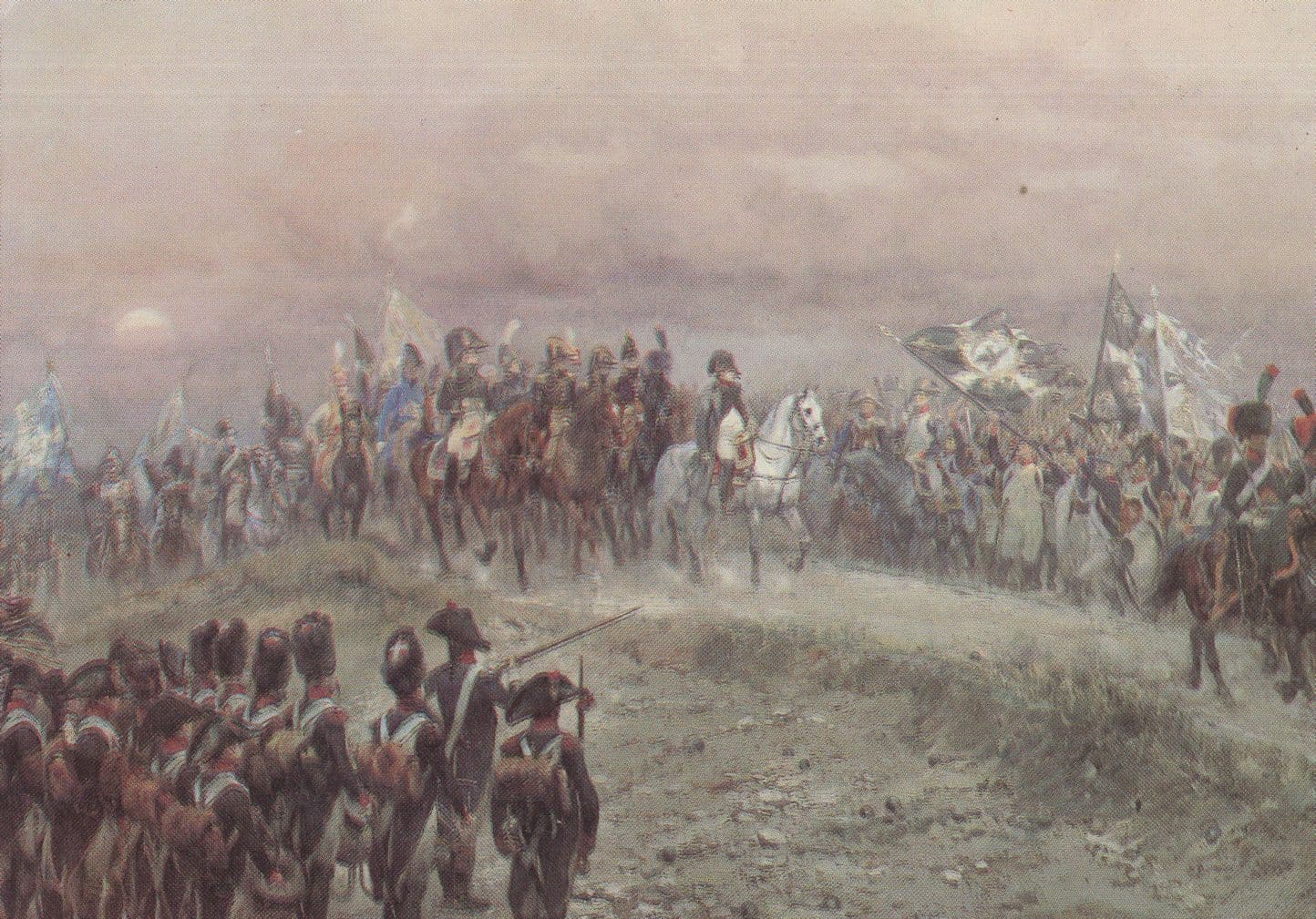 Edouard Detaille Le Soir D'Iena Military French Painting Postcard