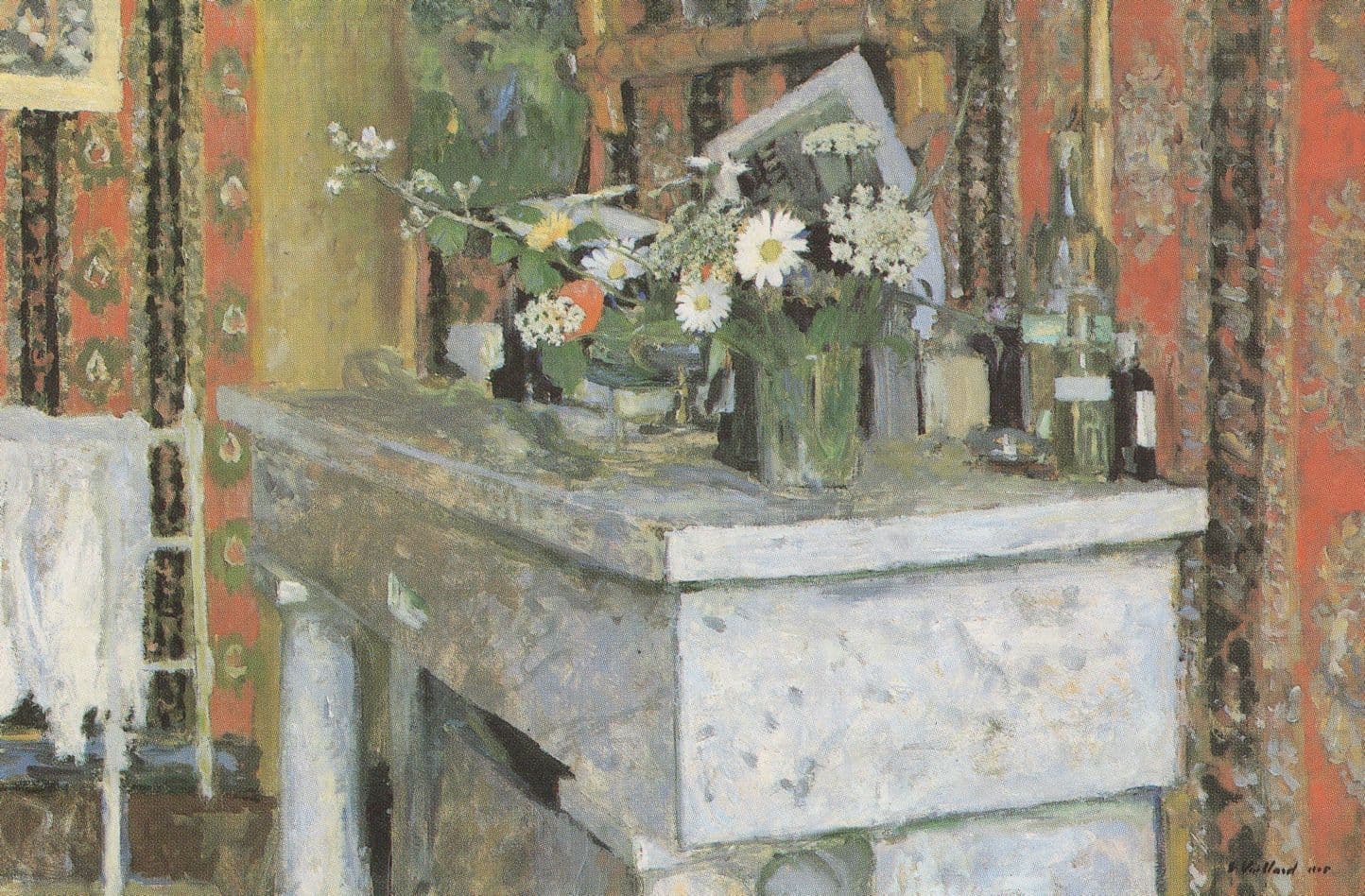 Edouard Vuillard The Mantelpiece National Gallery Painting Postcard