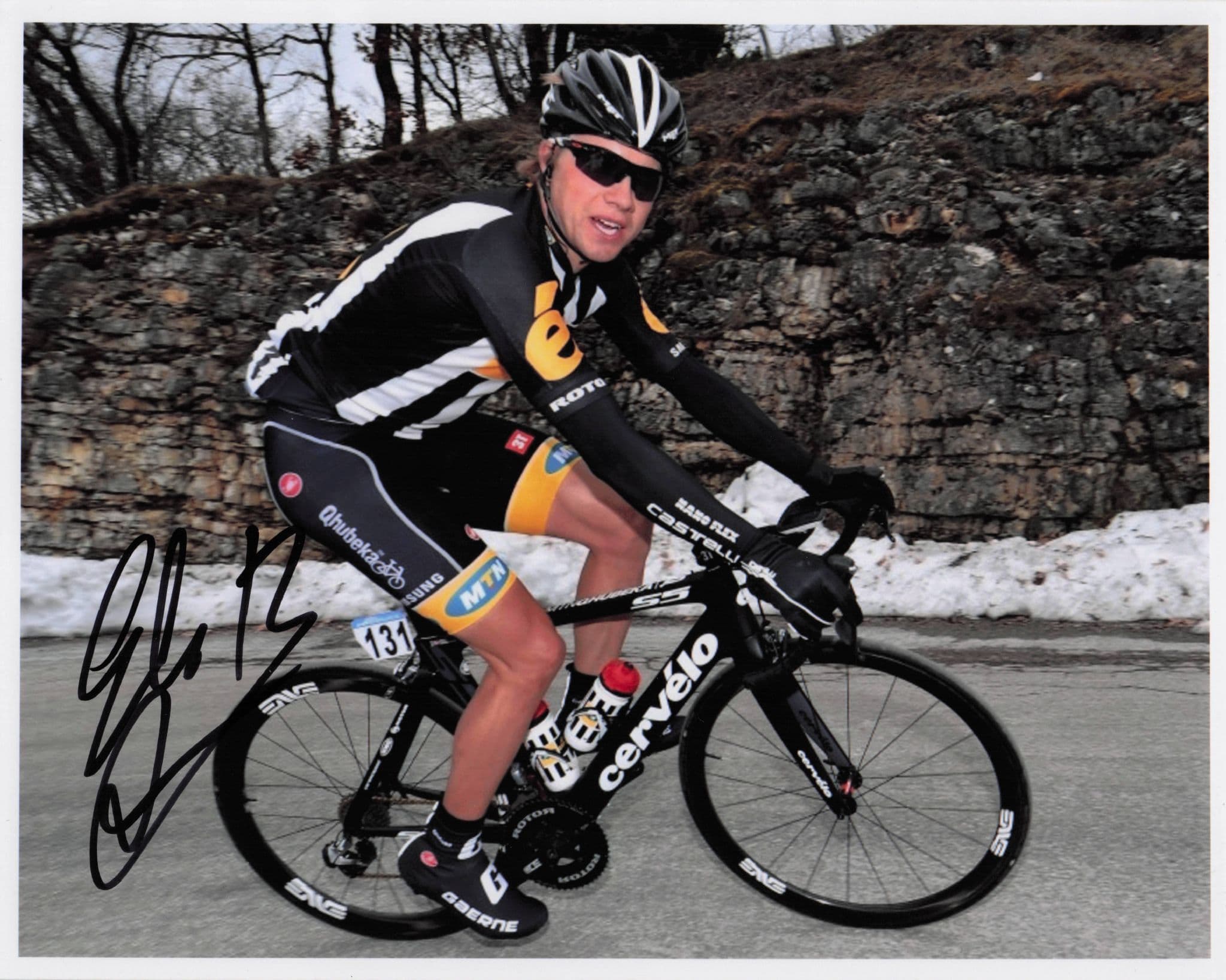 Edvald Hagen Norway Cyclist Race Cycling 10x8 Hand Signed Photo