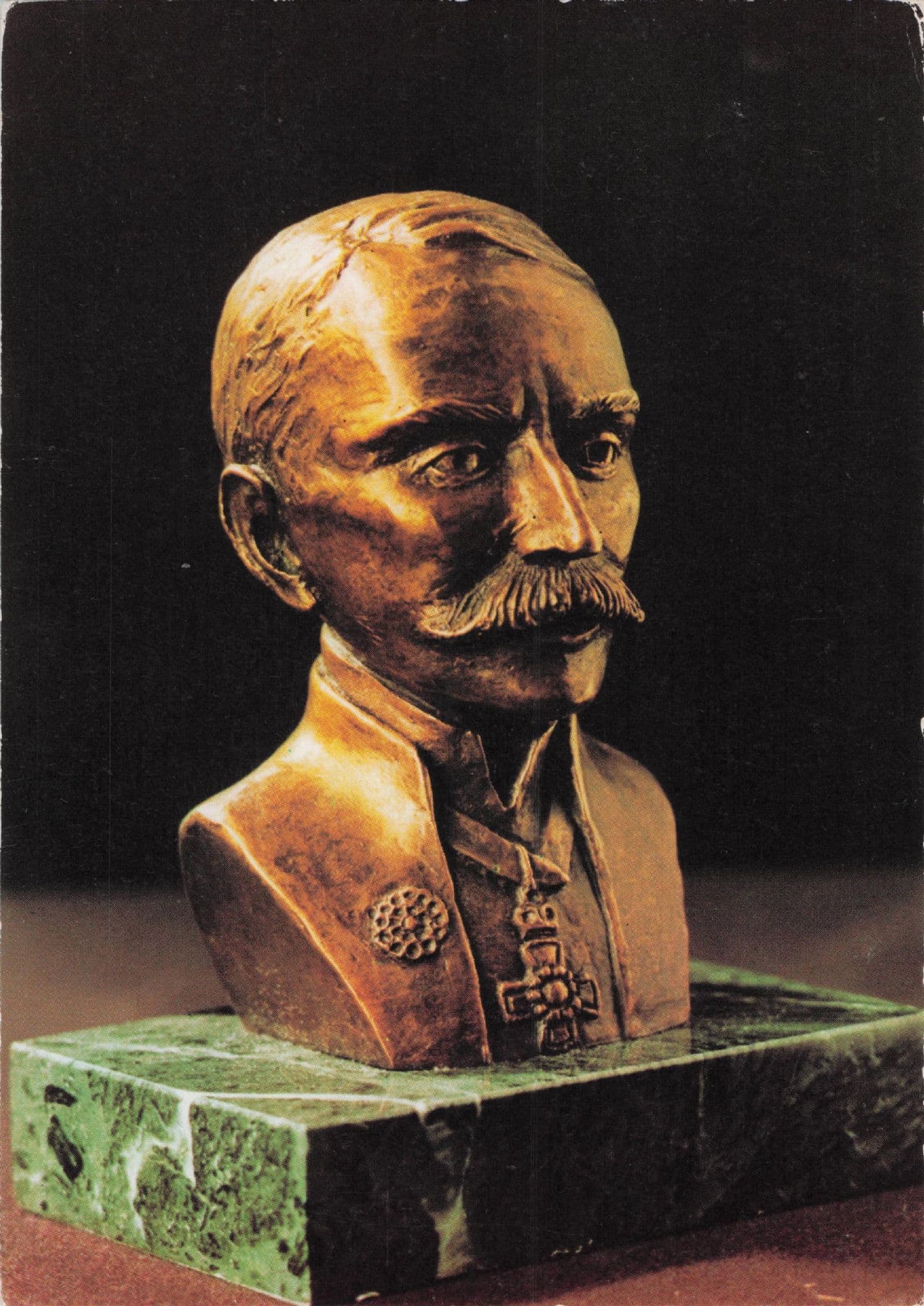 Edward Elgar Antique Bronze Dutch Sculpture Ruth Van Ruyckevelt Postcard
