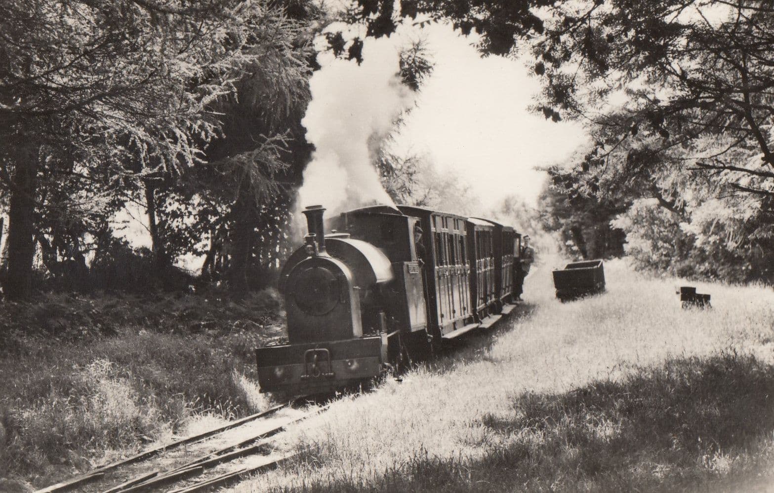 Edward Thomas Train At Rhydyronen Talyllyn Railway Welsh Real Photo Postcard