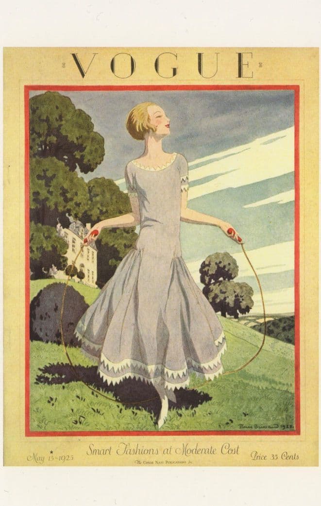 Edwardian Antique Skipping Rope 1922 Magazine Postcard